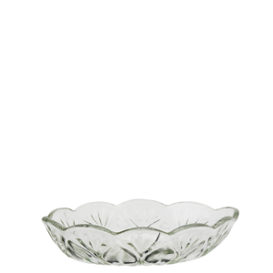 Oval glass tray