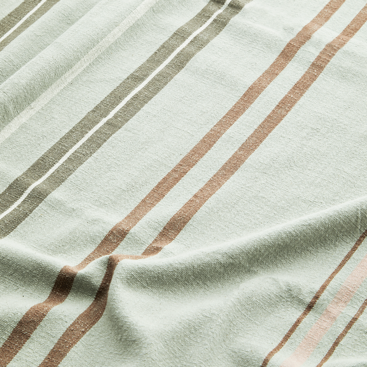 Striped table cloth