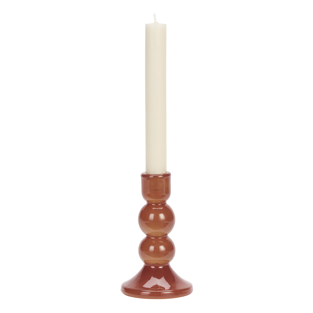 Glass candle holder 
