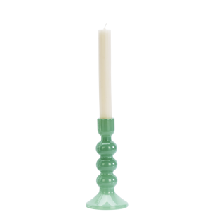 Glass candle holder