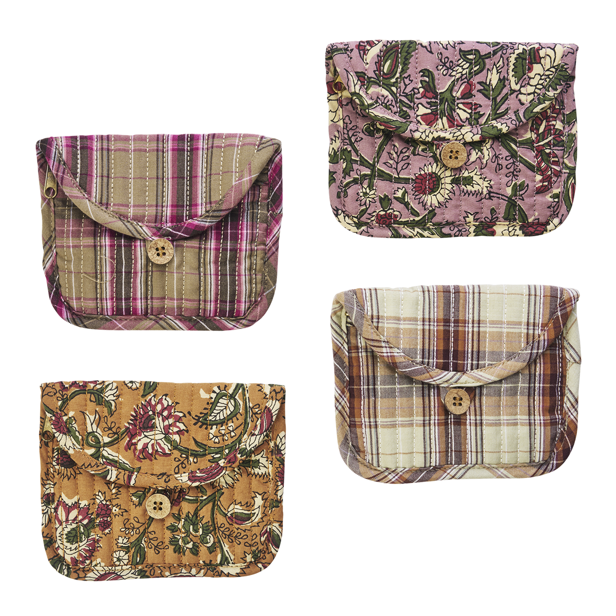 Quilted cotton purse