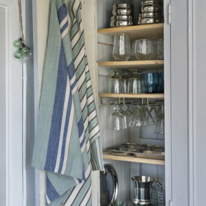 Striped kitchen towel