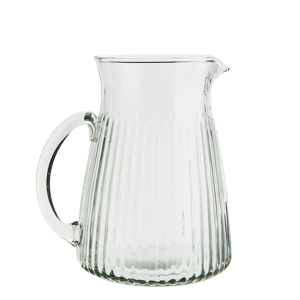Glass jug w/ grooves