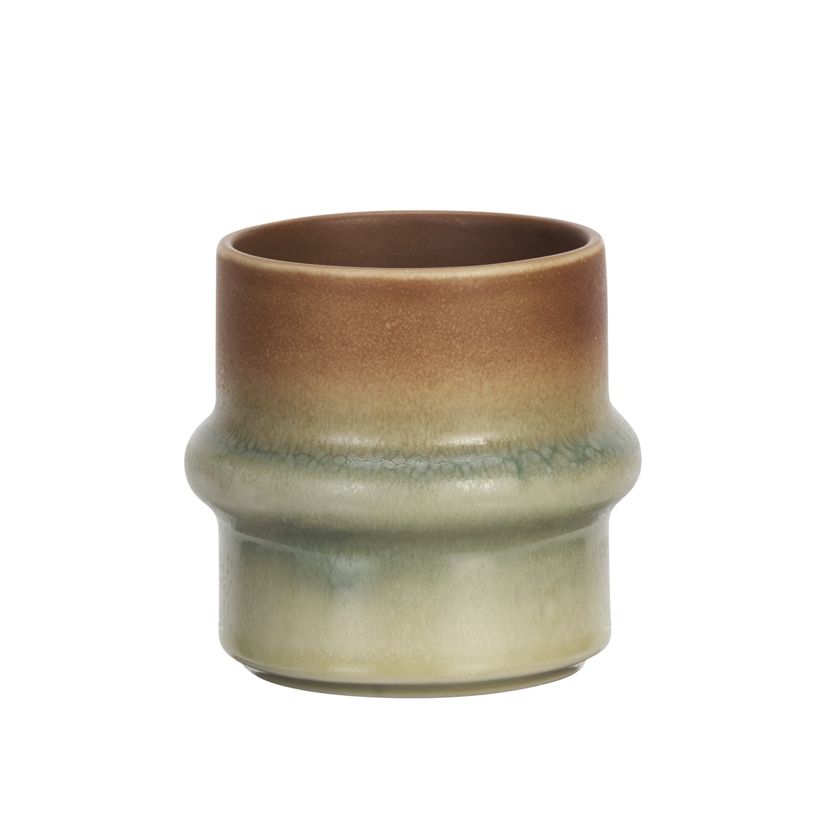Two tone stoneware cup