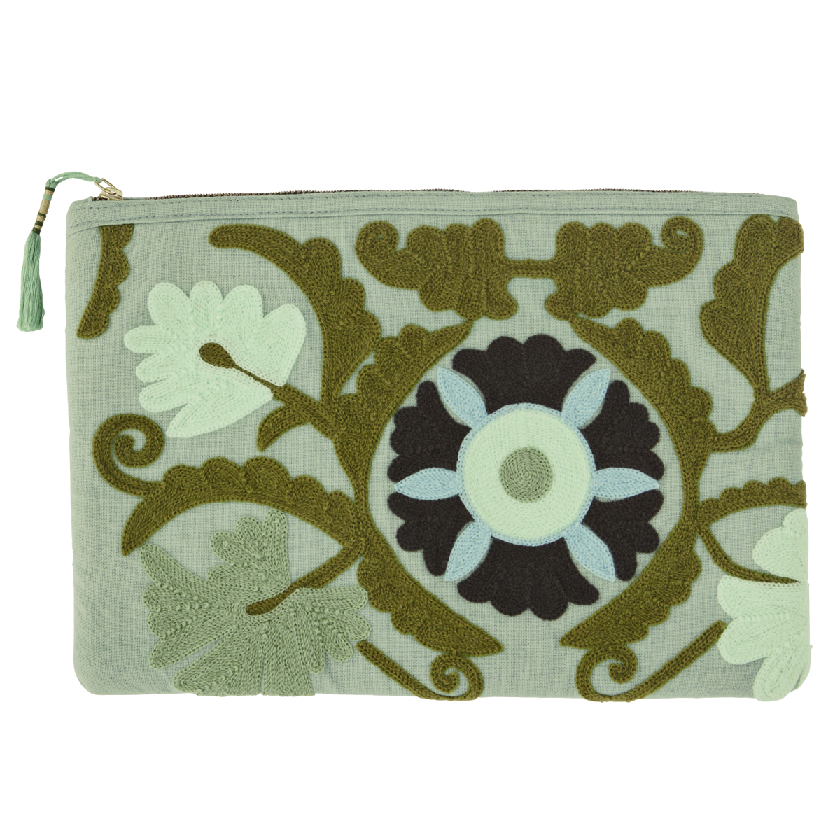 Embroidered ipad sleeve