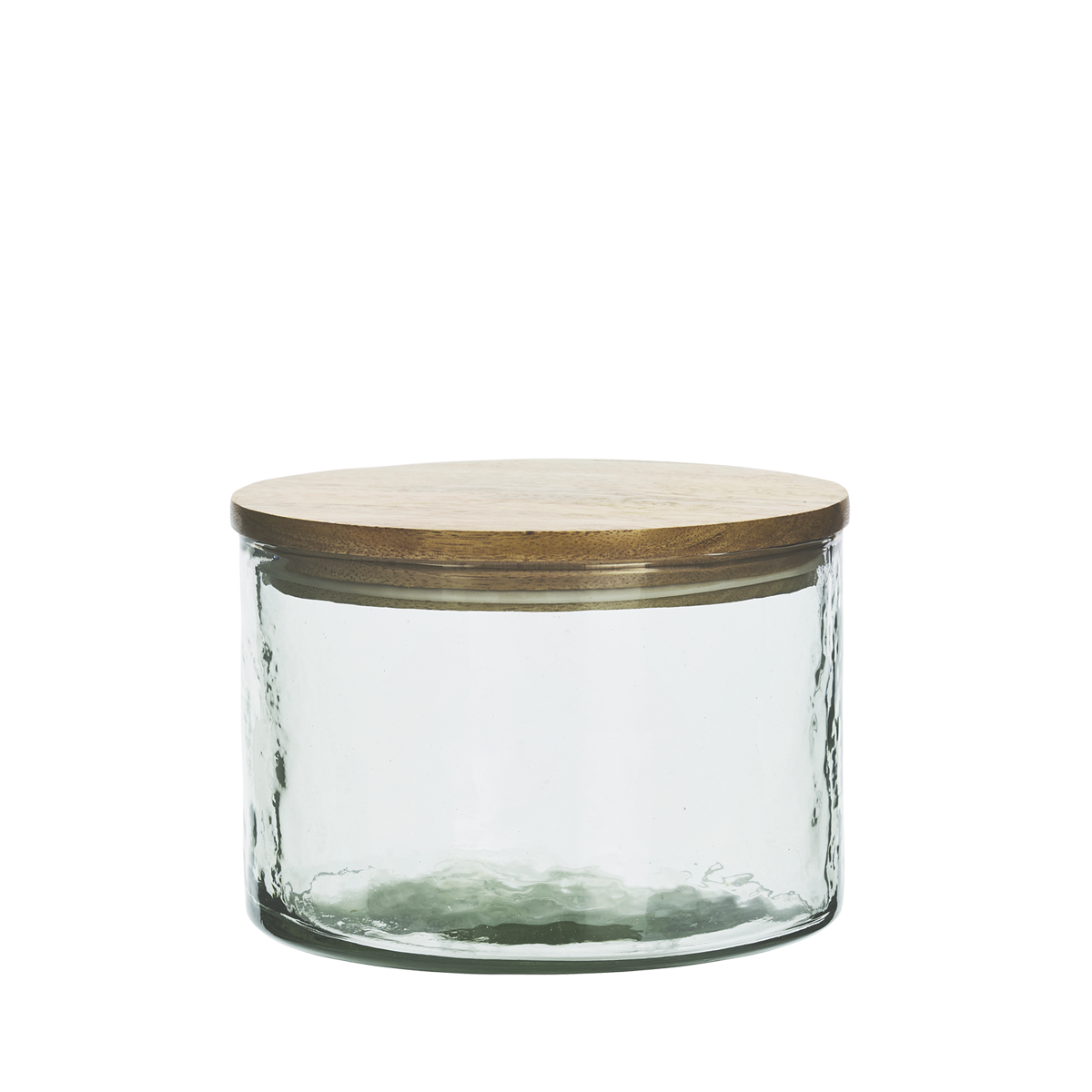 Glass jar w/ wooden lid