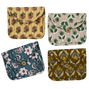 Quilted cotton purse