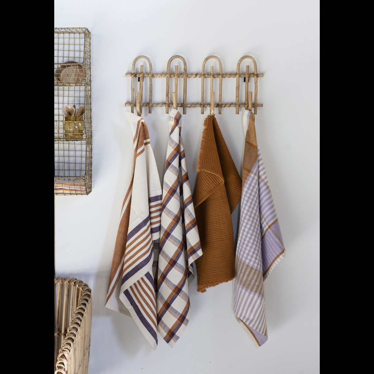 Checked kitchen towel