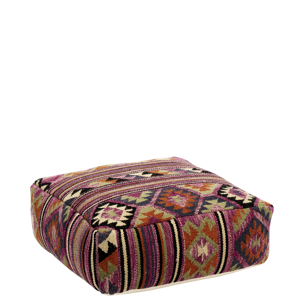 Handwoven jute pouf