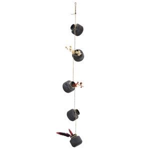 Hanging terracotta vases
