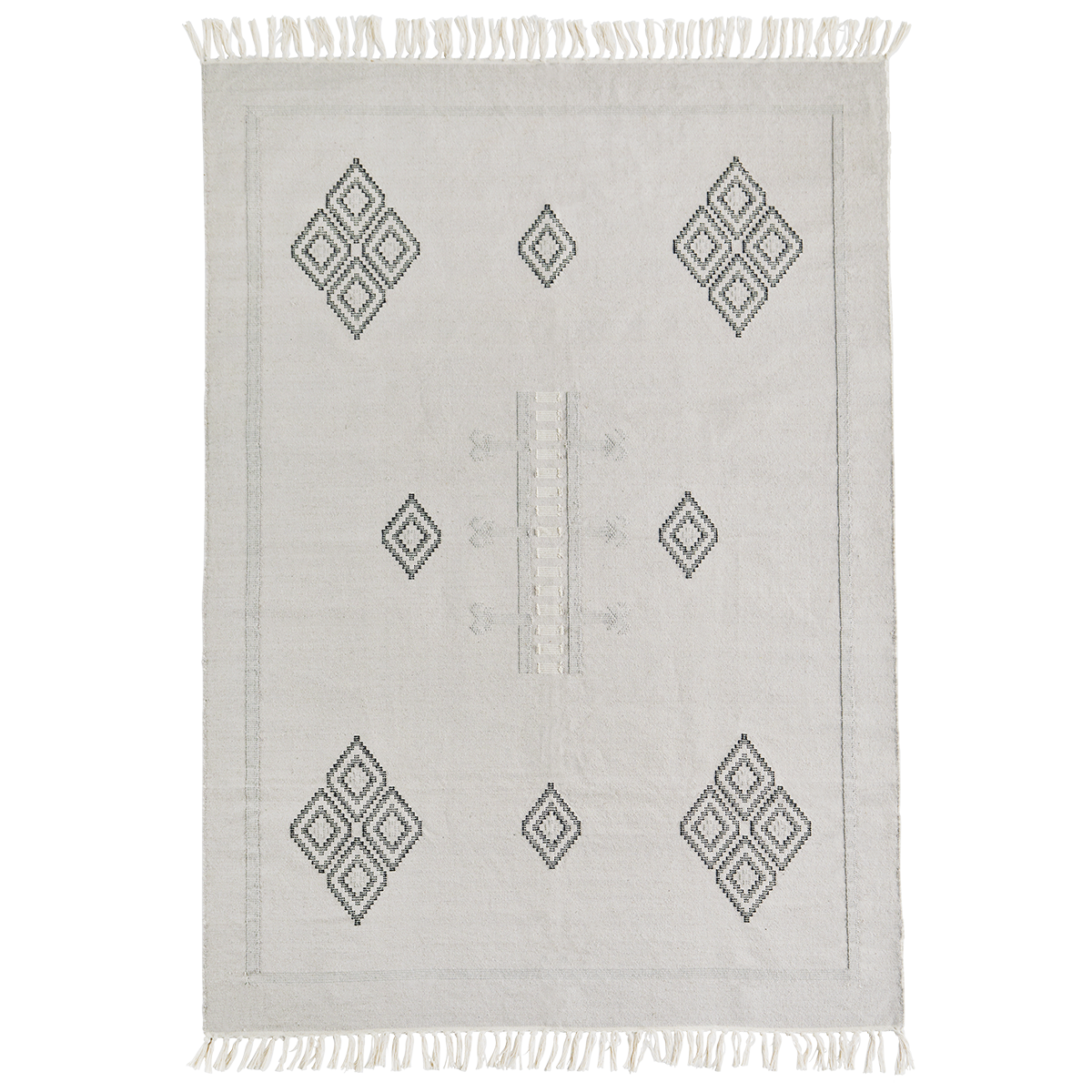 Handwoven cotton rug