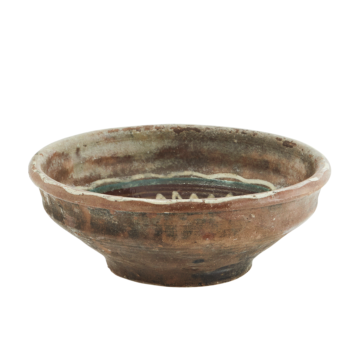 Re-used earthenware bowl