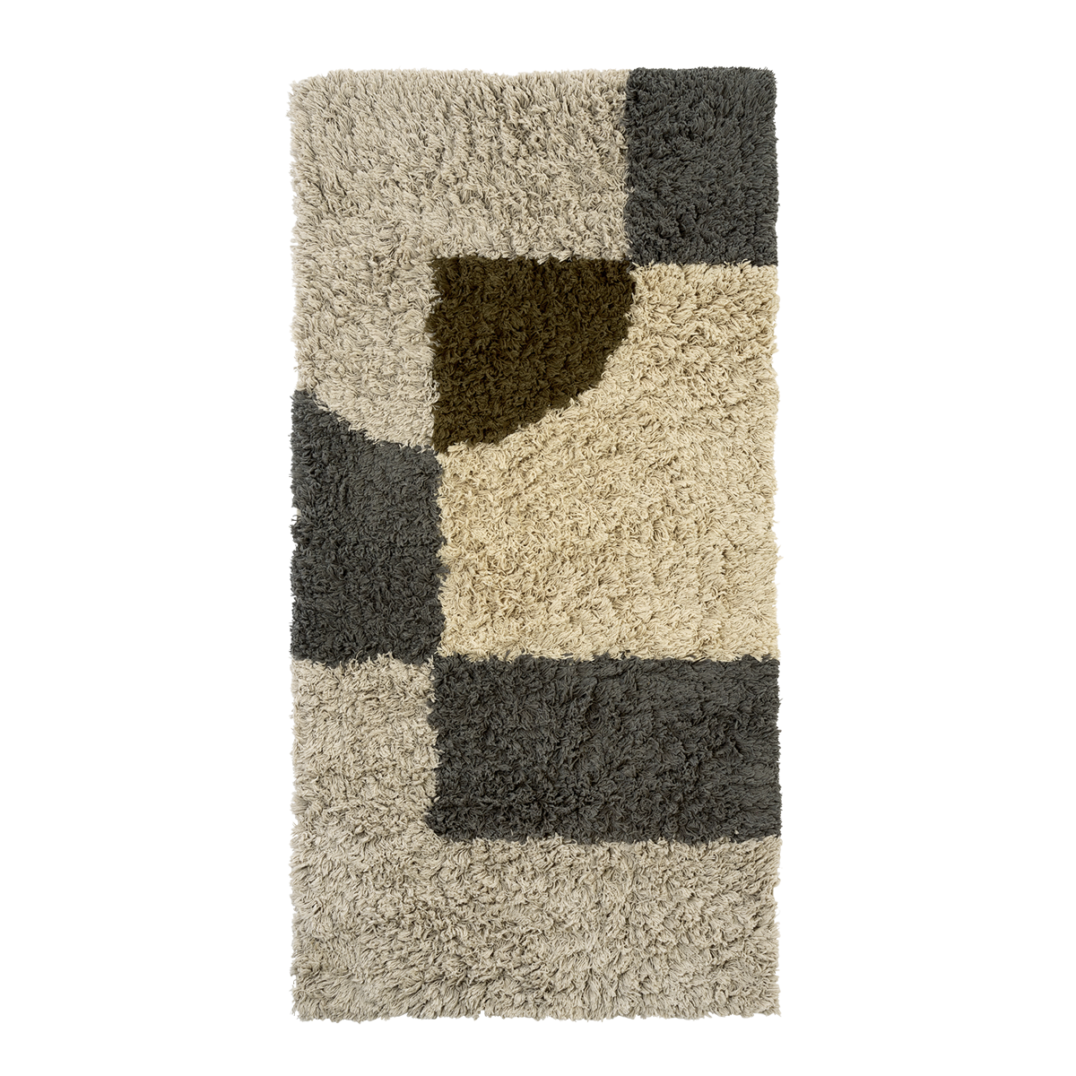 Tufted cotton runner