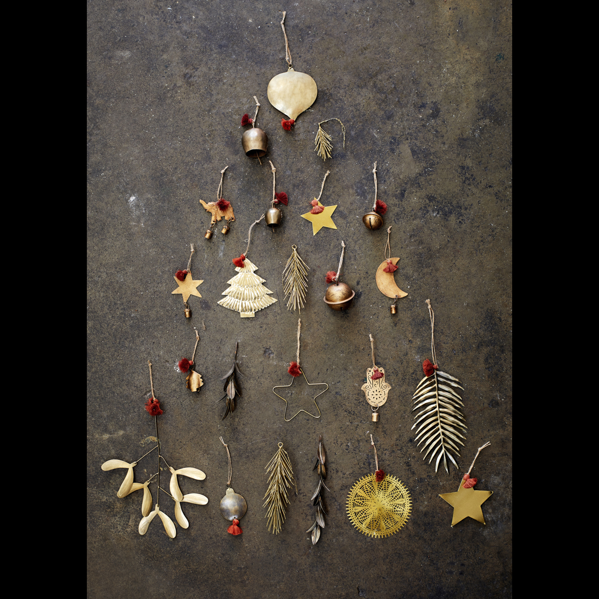 Hanging iron ornaments