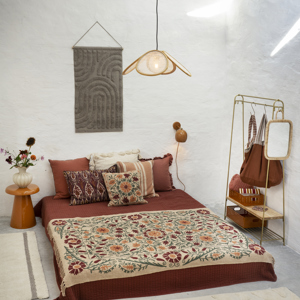 Rectangular mirror w/ cane