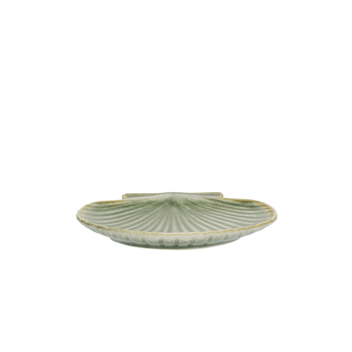 Stoneware sea shell tray