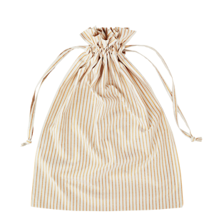 Striped laundry bag