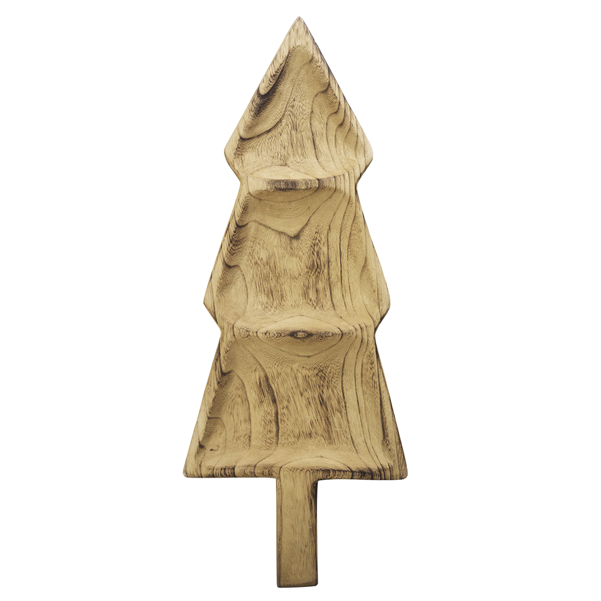 Wooden christmas tree tray