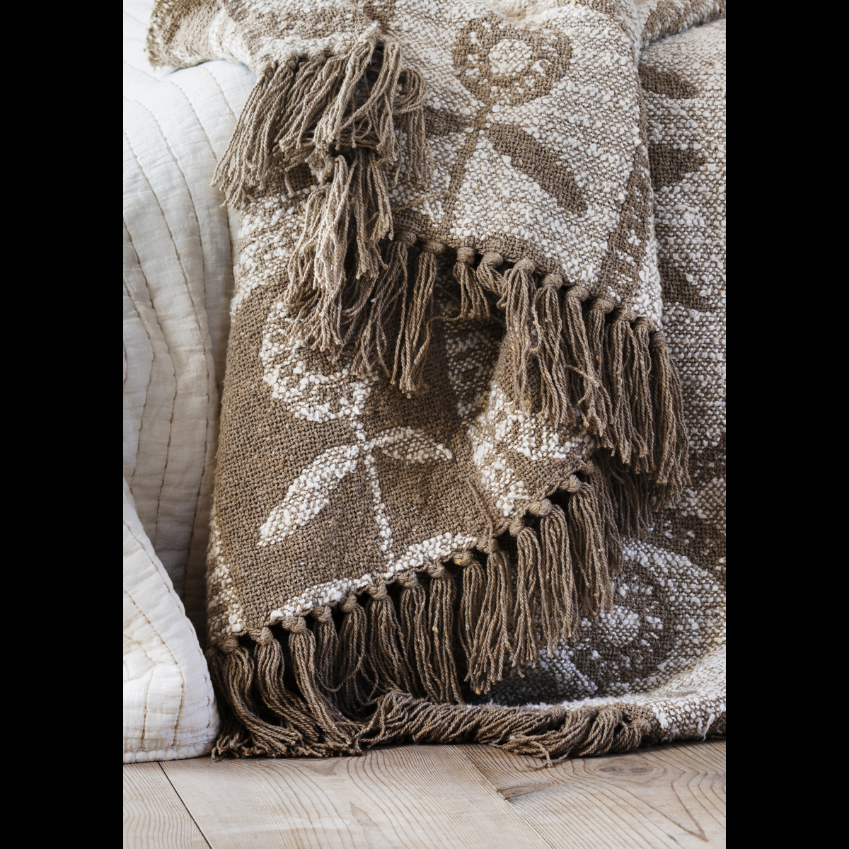 Quilted cotton bed cover