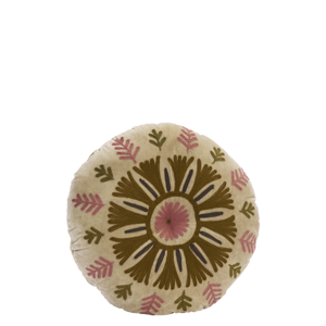Suzani embroidered velvet cushion