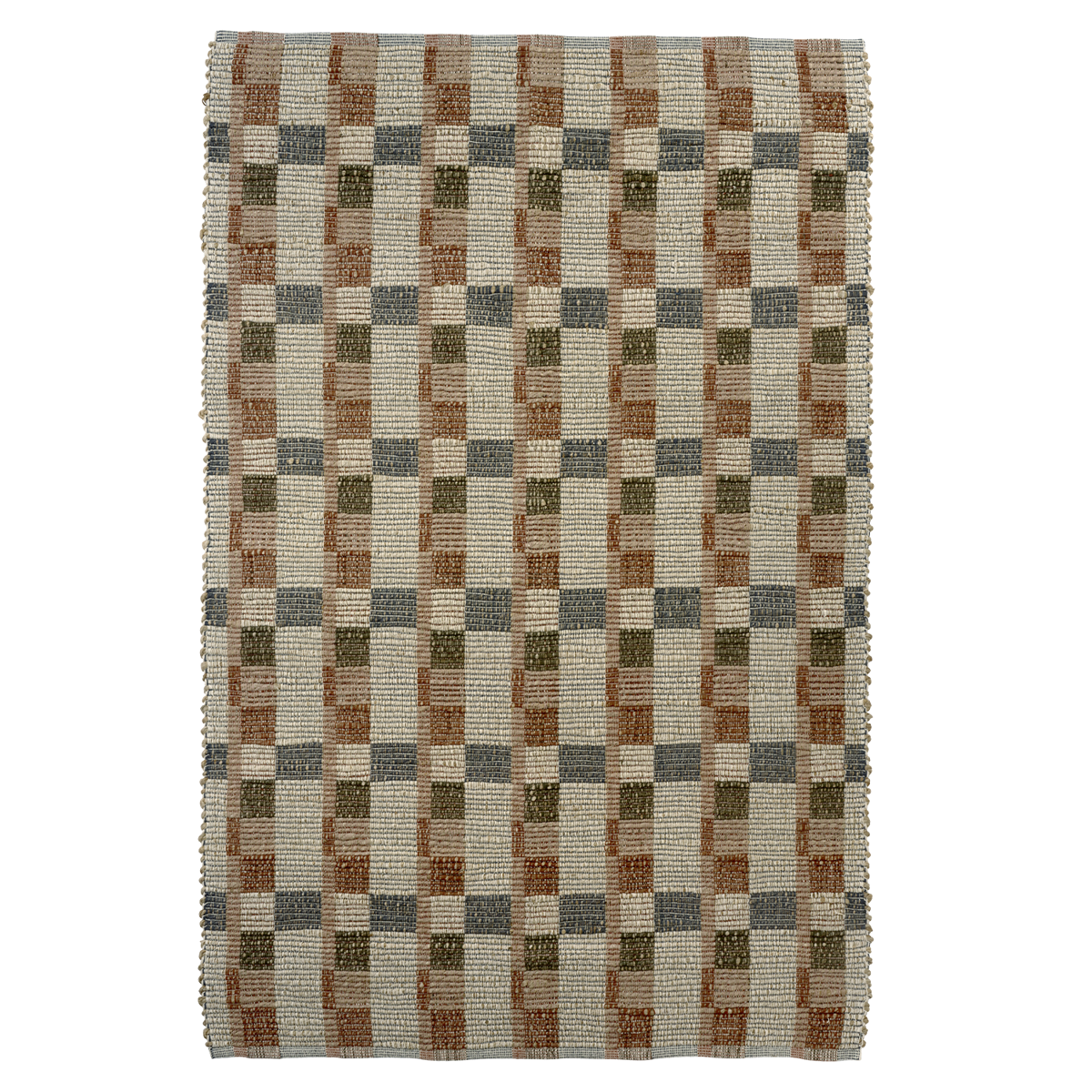 Handwoven jute rug 