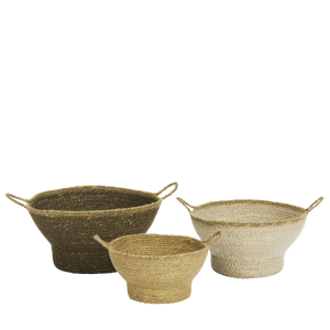 Round baskets w/ handles