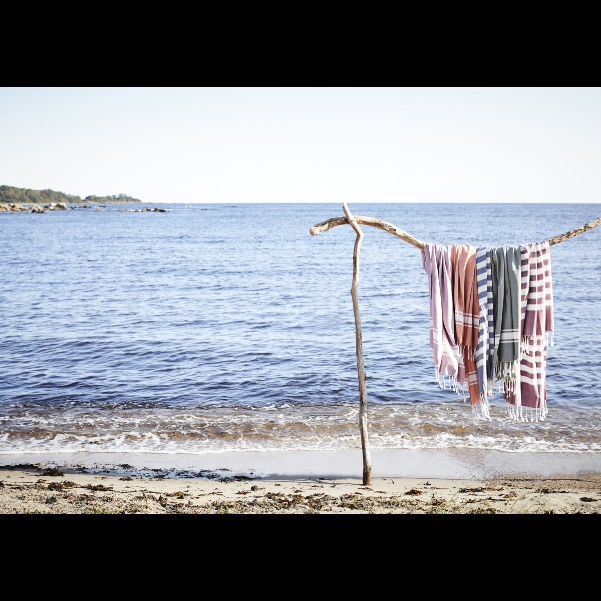 Striped hammam towel