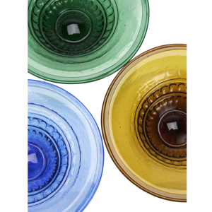 Recycled glass tray
