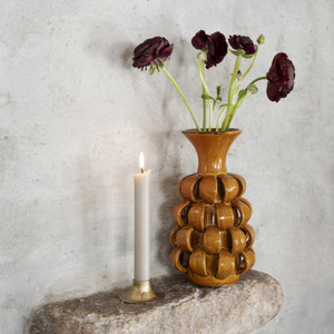 Hand forged iron candle holder