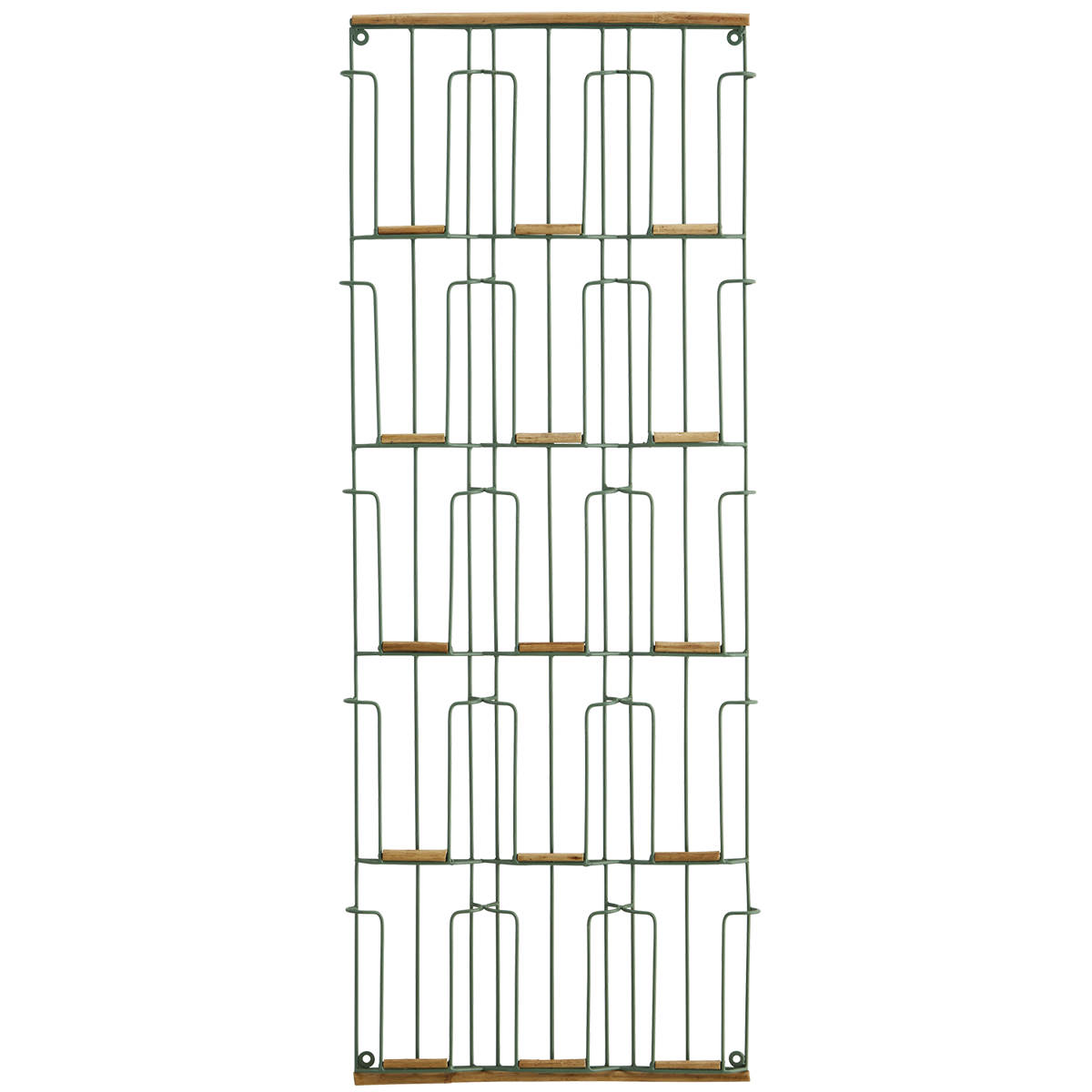 Iron card rack w/ cane Iron card rack w/ cane