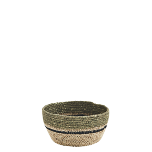 Seagrass bowl w/ stitching