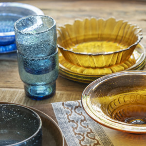 Coloured drinking glass