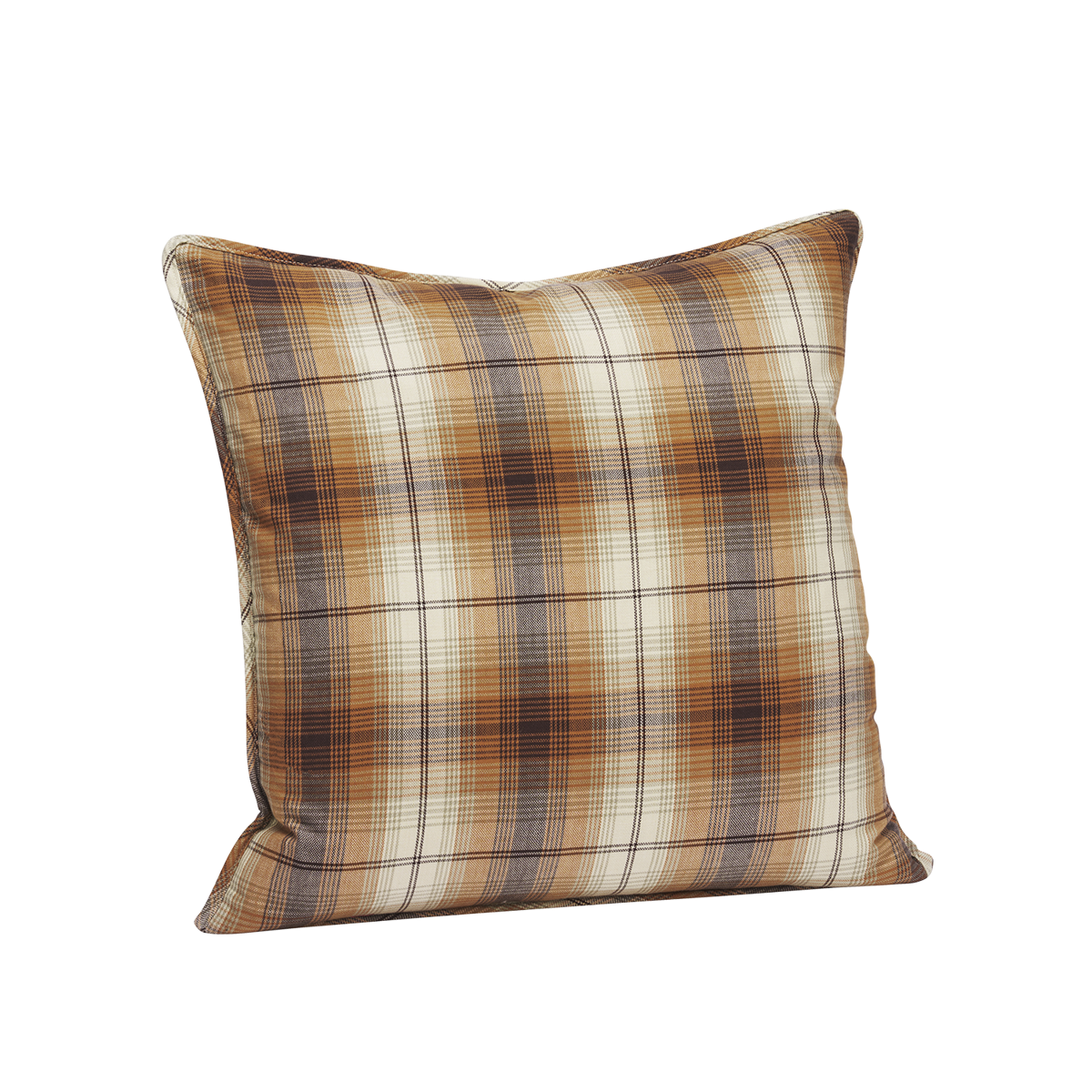 Checked cushion cover