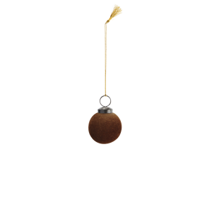 Hanging glass ball w/ velvet