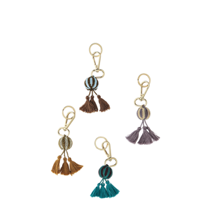 Round key hanger w/ beads