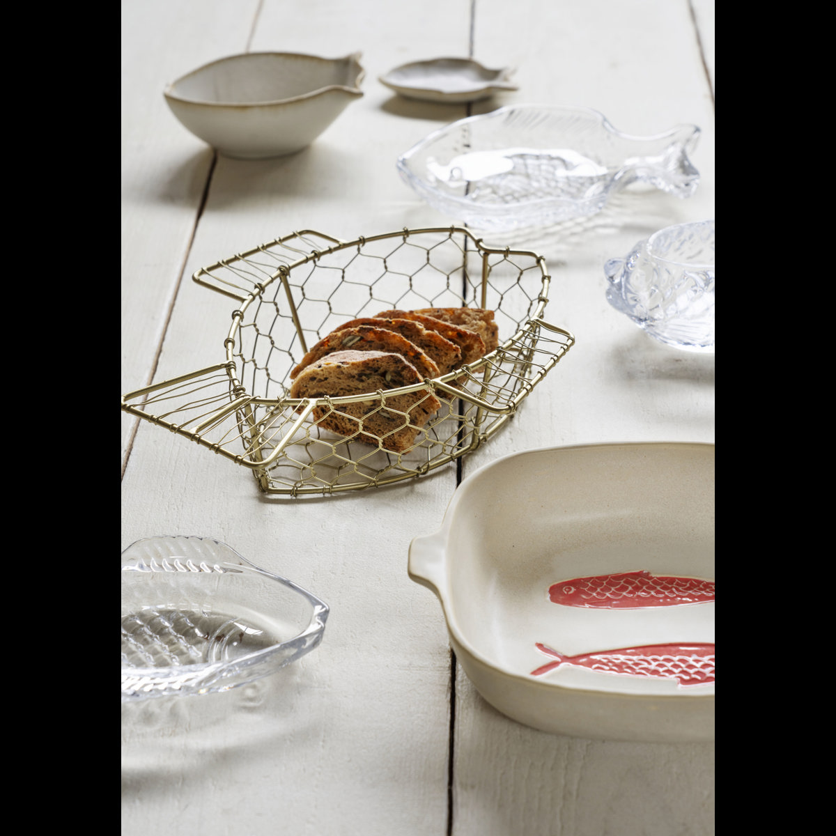 Iron wire fish baskets