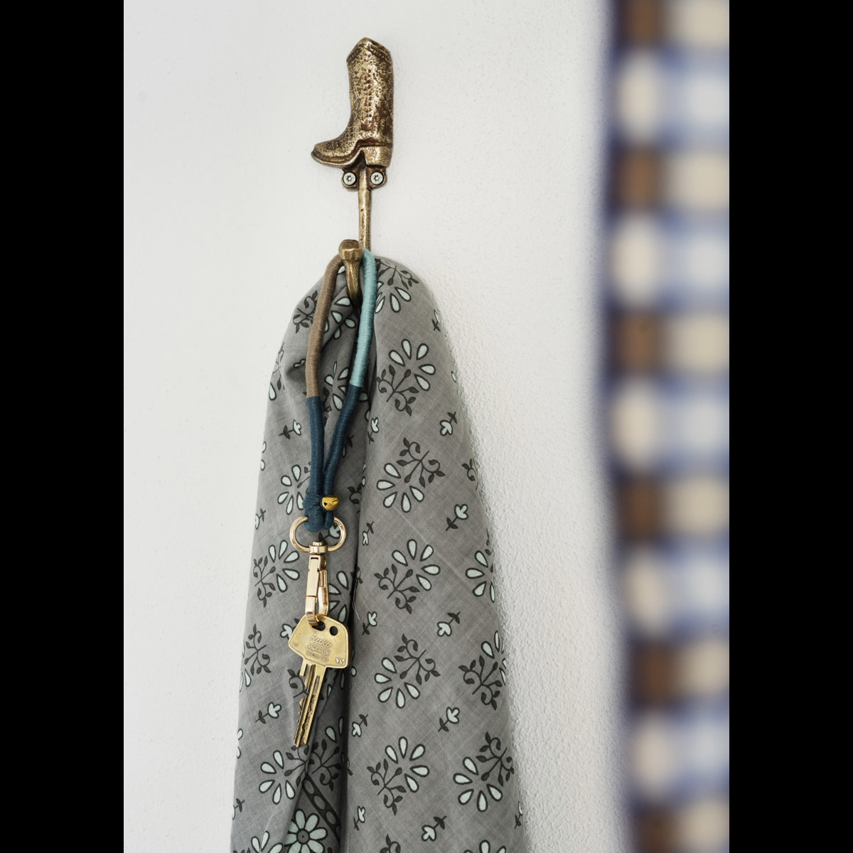 Printed cotton scarf