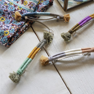 Handmade cotton hair clip