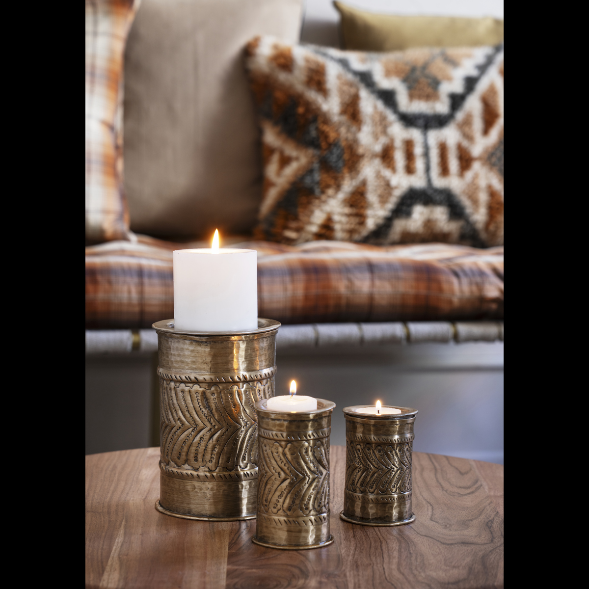 Aluminium candle stands