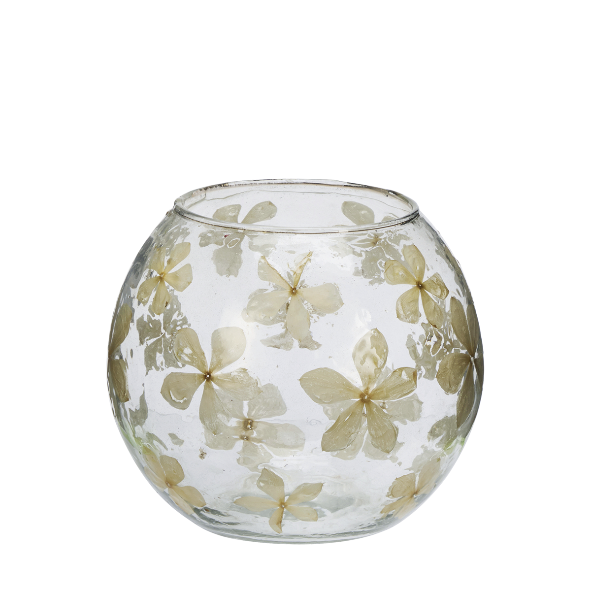 Glass vase w/ flowers