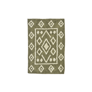 Tufted cotton bath mat