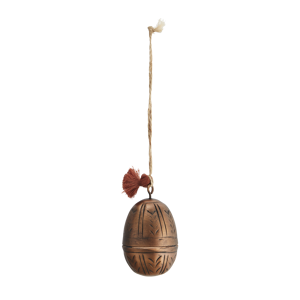 Hanging aluminium egg