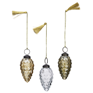 Glass pinecones