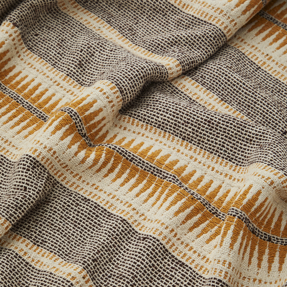 Recycled cotton throw