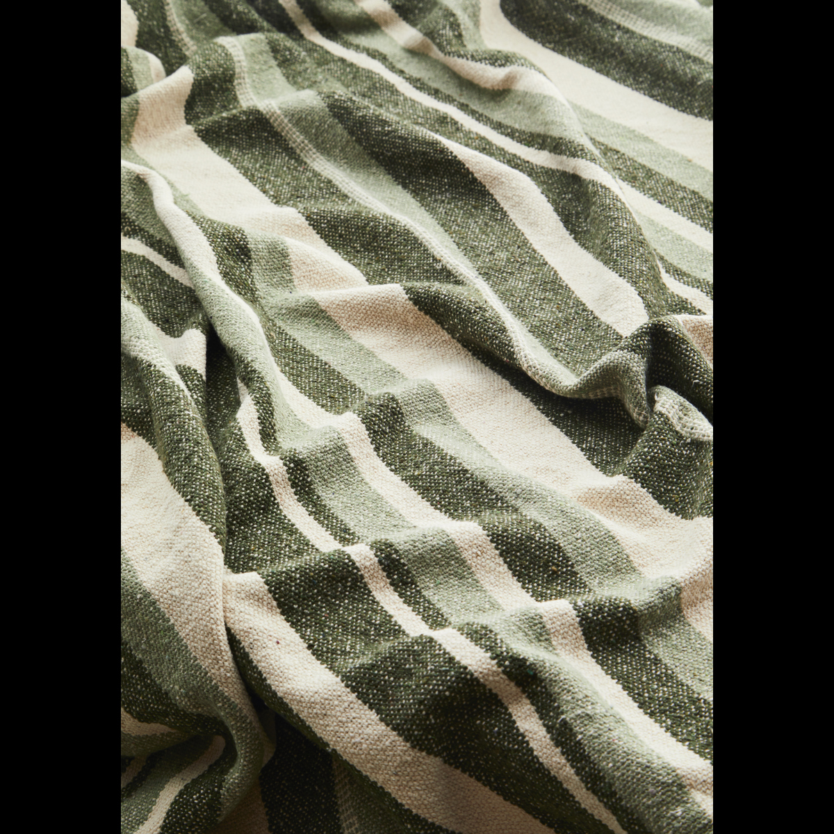 Recycled cotton throw