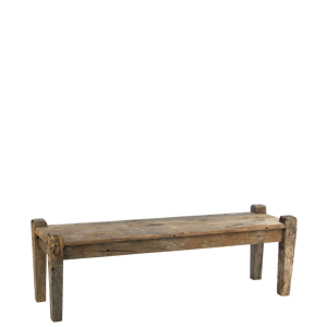 Recycled wooden bench