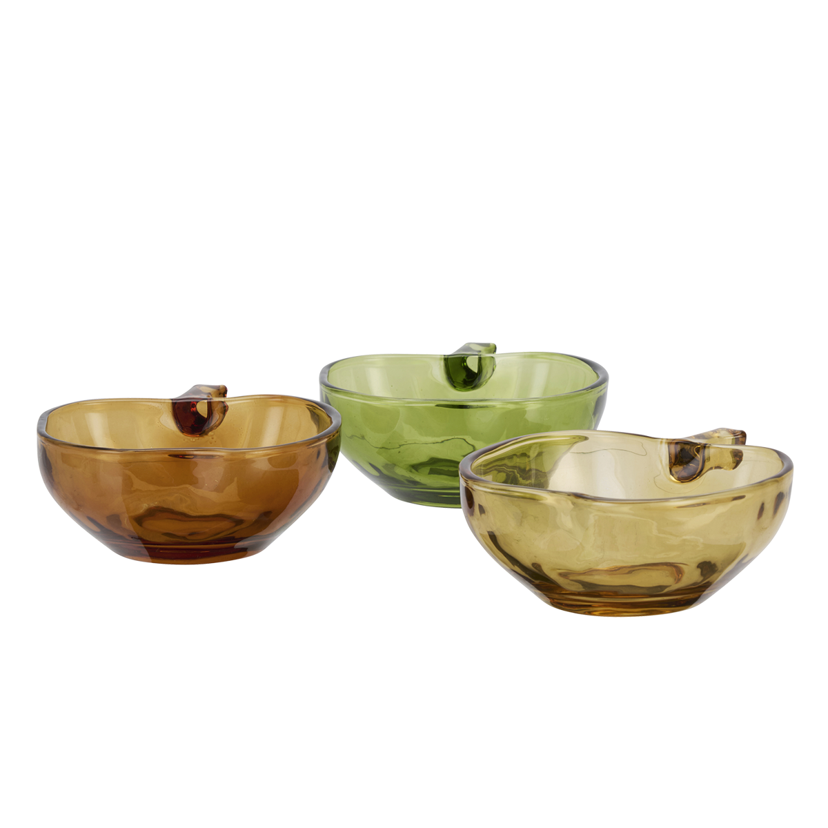 Apple glass bowl