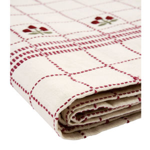 Embroidered cotton table cloth