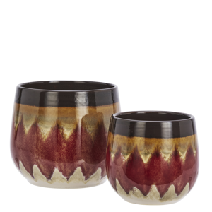 Stoneware flower pots