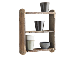 Up-cycled brick mould shelf